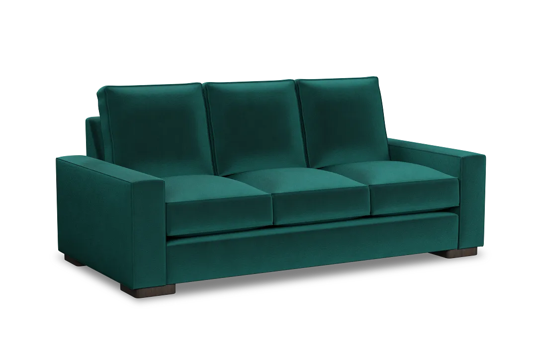 Edgewater Joya Green 84" Sofa W/ 3 Cushions