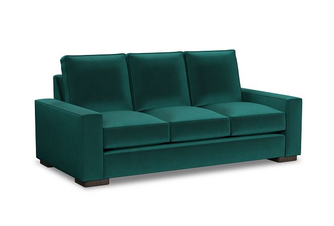 Edgewater Joya Green 84" Sofa W/ 3 Cushions
