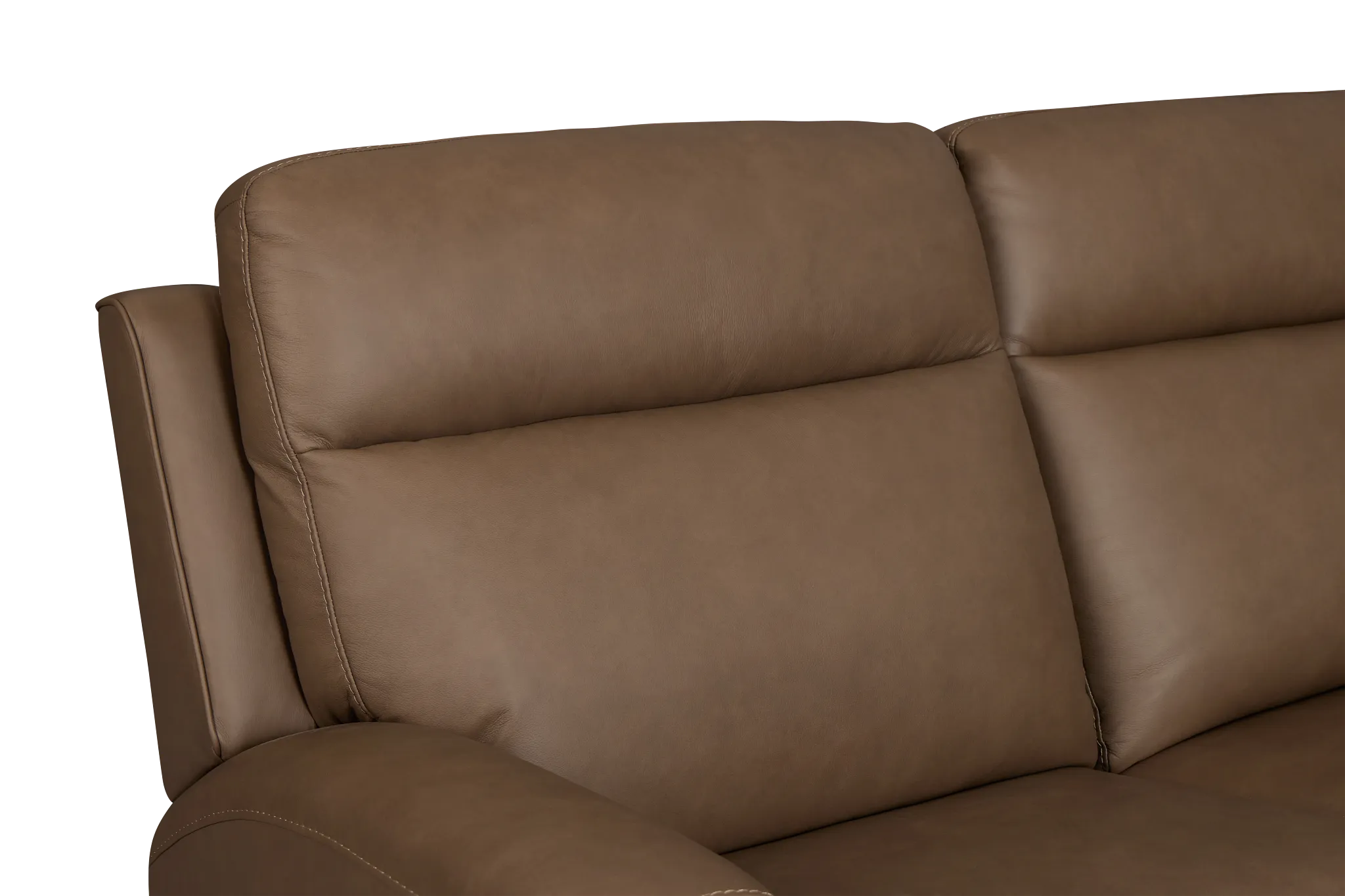 Flexsteel Belmont Dark Brown Lthr/vinyl Medium Dual Power 2-arm Reclining Sectional
