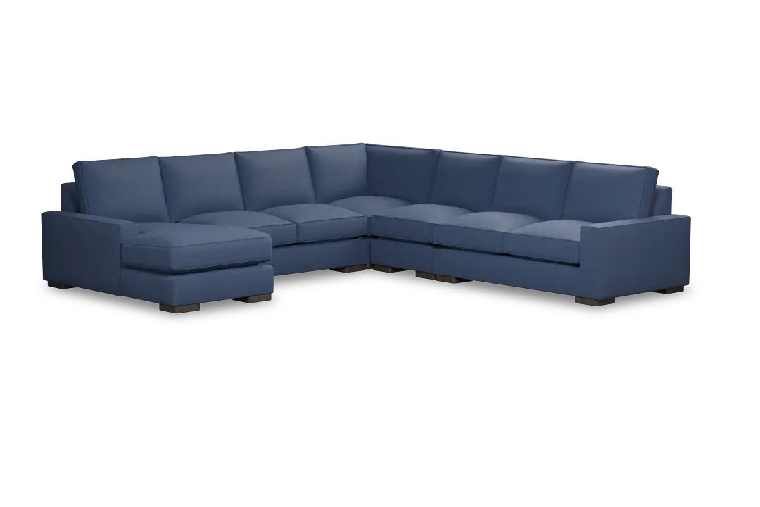 Edgewater Revenue Dark Blue Large Left Chaise Sectional Edgewater Revenue Dark Blue Large Left Chaise Sectional