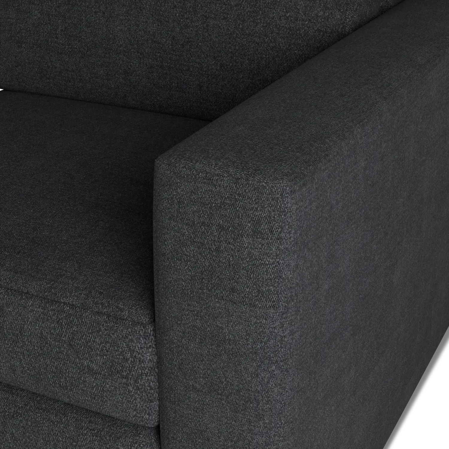 Citymod Dark Gray Fabric Right Chair Citymod Dark Gray Fabric Right Chair