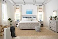 Delray White Panel Bed