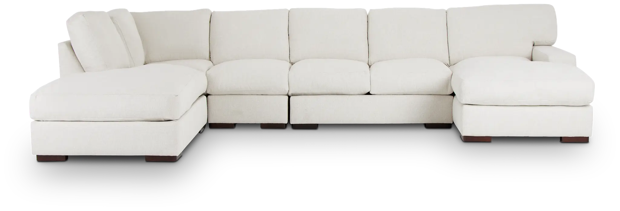 Veronica White Down Large Left Bumper Sectional Veronica White Down Large Left Bumper Sectional