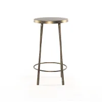 Four Hands Marty Brass Metal 24" Barstool