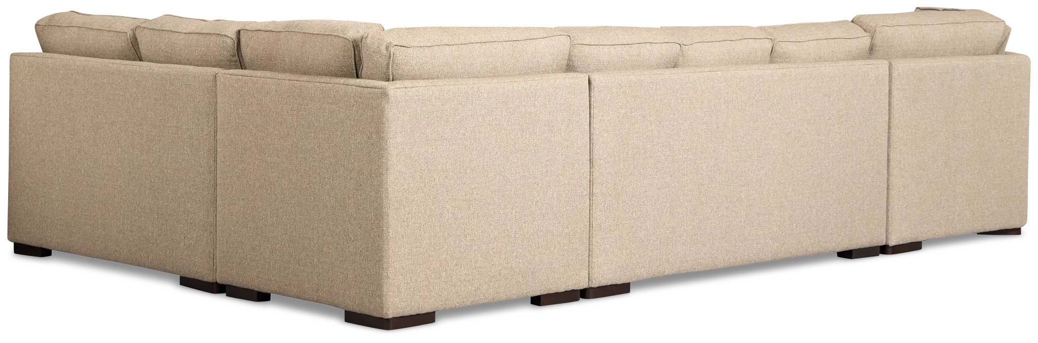 Sinclair Brown Fabric Left Cuddler Innerspring Sleeper Sectional Sinclair Brown Fabric Left Cuddler Innerspring Sleeper Sectional