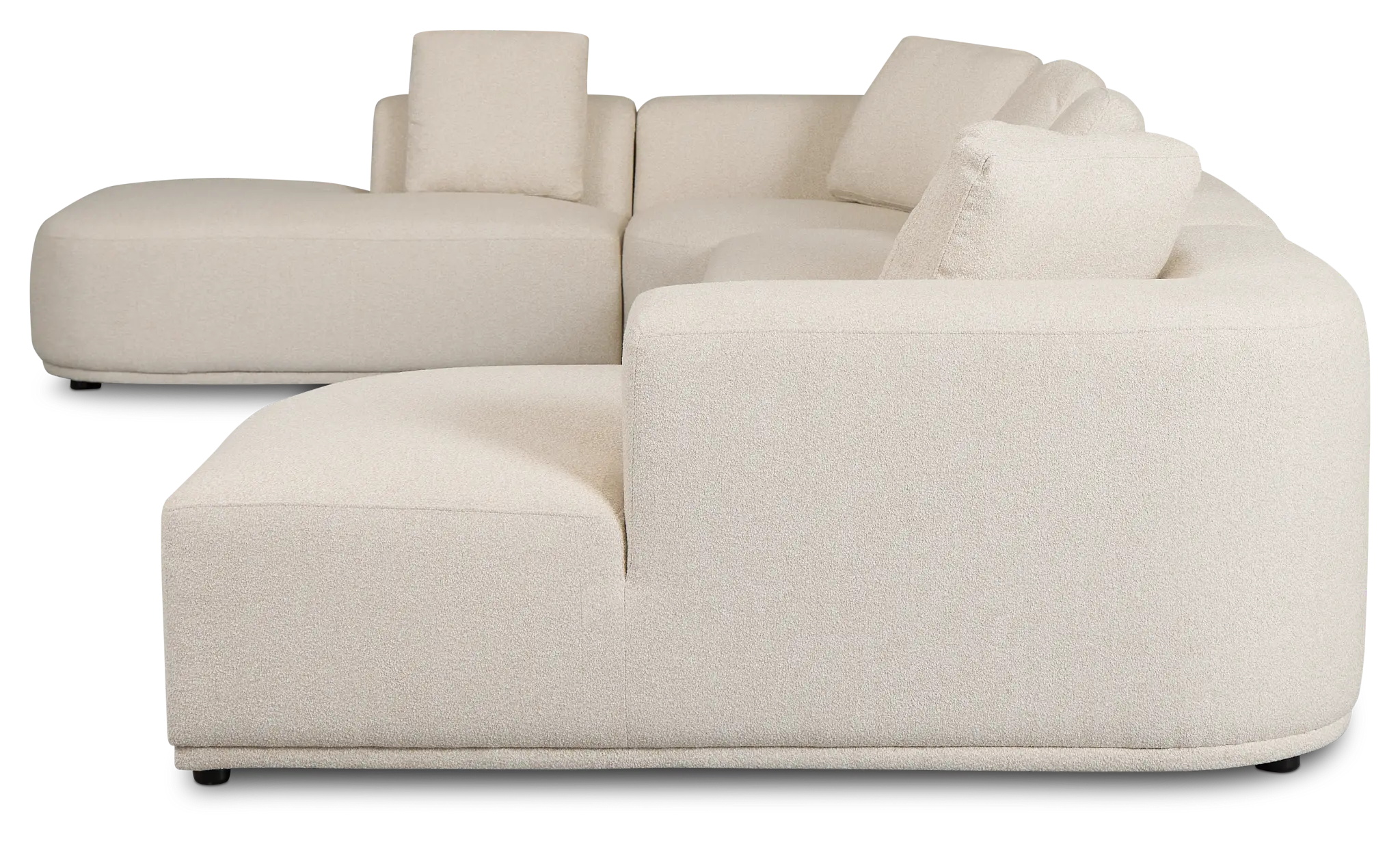 Catalina Beige Fabric Large Right Chaise Sectional Catalina Beige Fabric Large Right Chaise Sectional