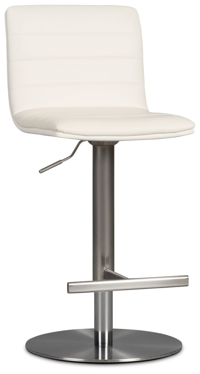 Ellis White Uph Adjustable Stool