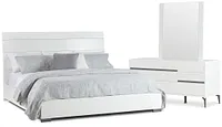 Oslo White Platform Bedroom