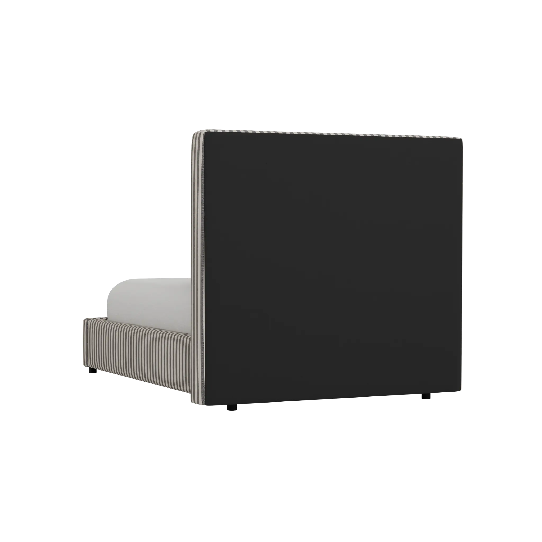 Grayton Sea Lane Dark Blue 54" Upholstered Platform Bed Grayton Sea Lane Dark Blue 54" Upholstered Platform Bed