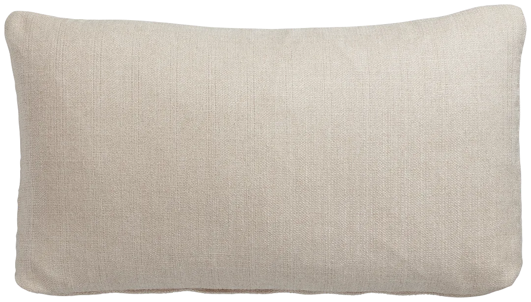 Zeke Beige Lumbar Accent Pillow