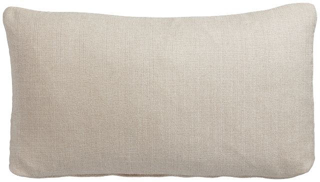 Zeke Beige Lumbar Accent Pillow