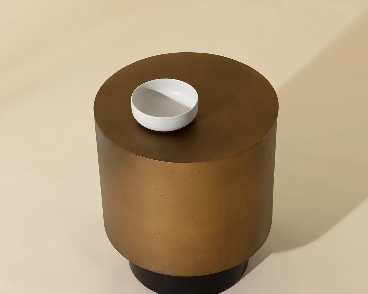 Kelley Brown Round End Table