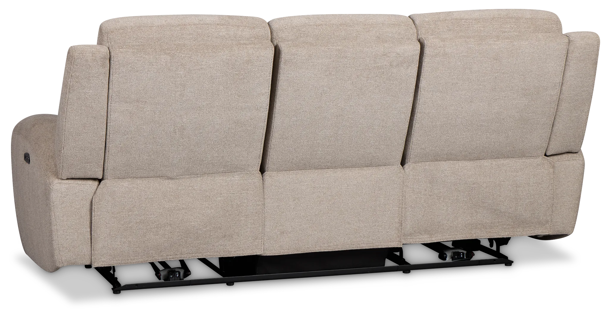 Walker Beige Fabric Power Reclining Sofa W/ Power Headrest