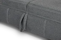 Callum Dark Gray Storage Small Right Reclining Chaise Sleeper Sectional