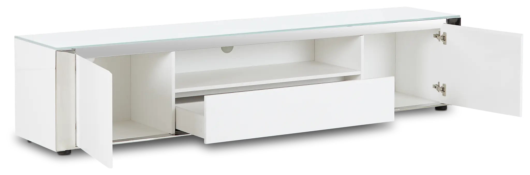 Harley White 86" Tv Stand Harley White 86" Tv Stand