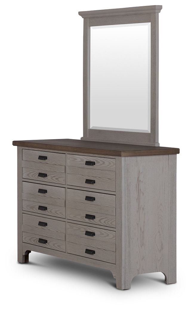 Bungalow Two-tone Dresser & Mirror (1)