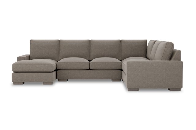 Edgewater Elite Brown Medium Left Chaise Sectional