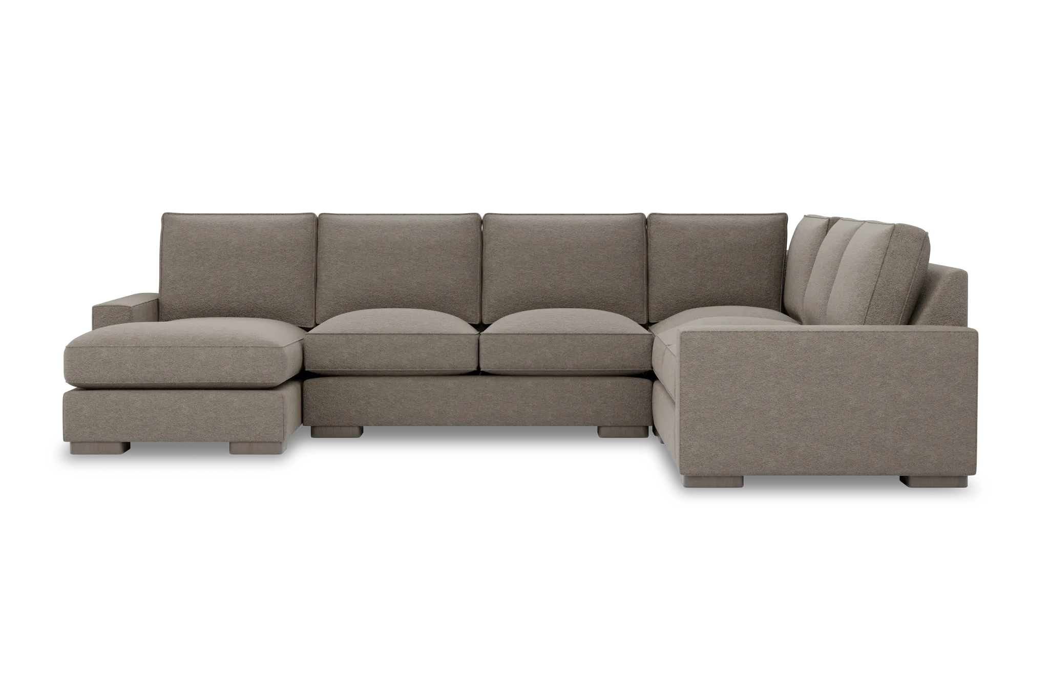 Edgewater Elite Brown Medium Left Chaise Sectional