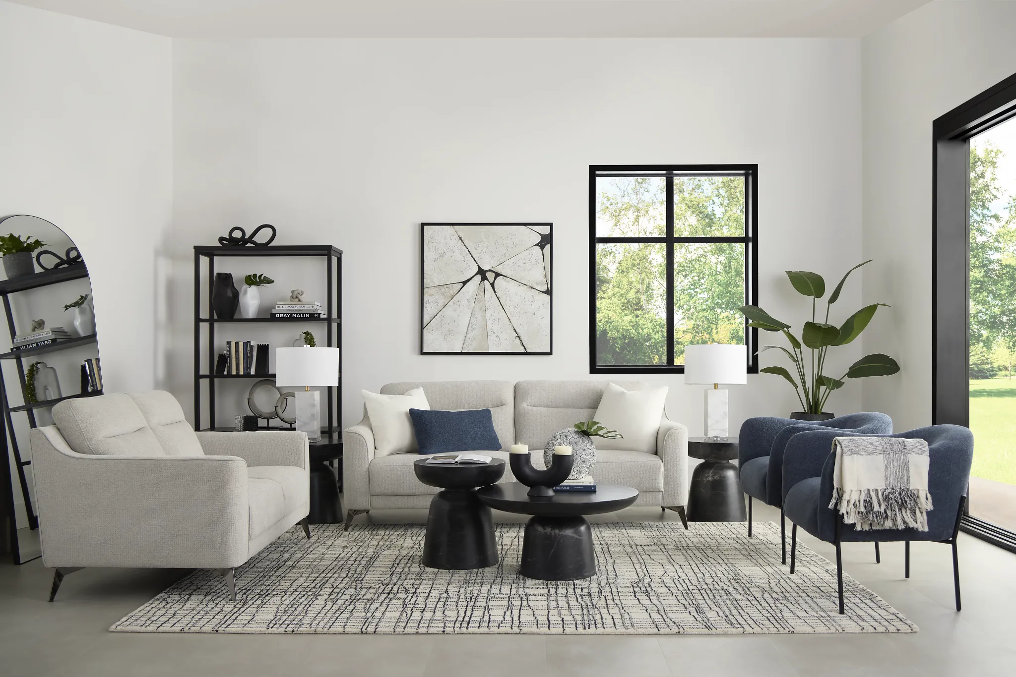 Talia Gray Fabric Sofa