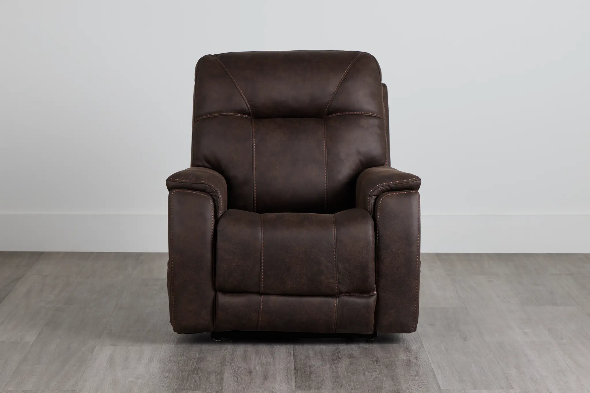 Akron Dark Brown Micro Power Lift Recliner With Power Lumbar Akron Dark Brown Micro Power Lift Recliner With Power Lumbar