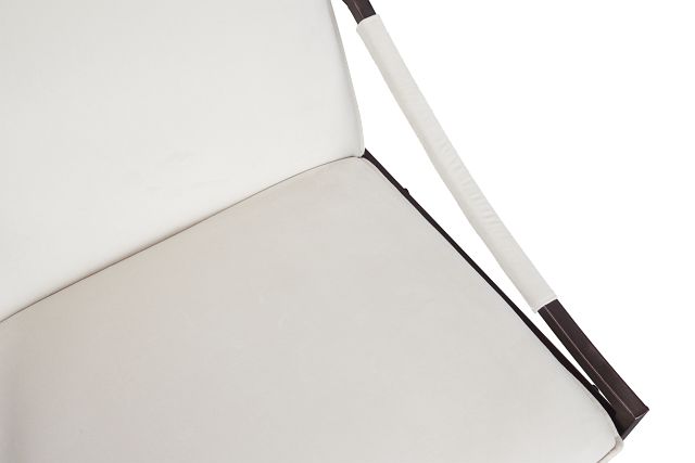Penelope White Velvet Accent Chair