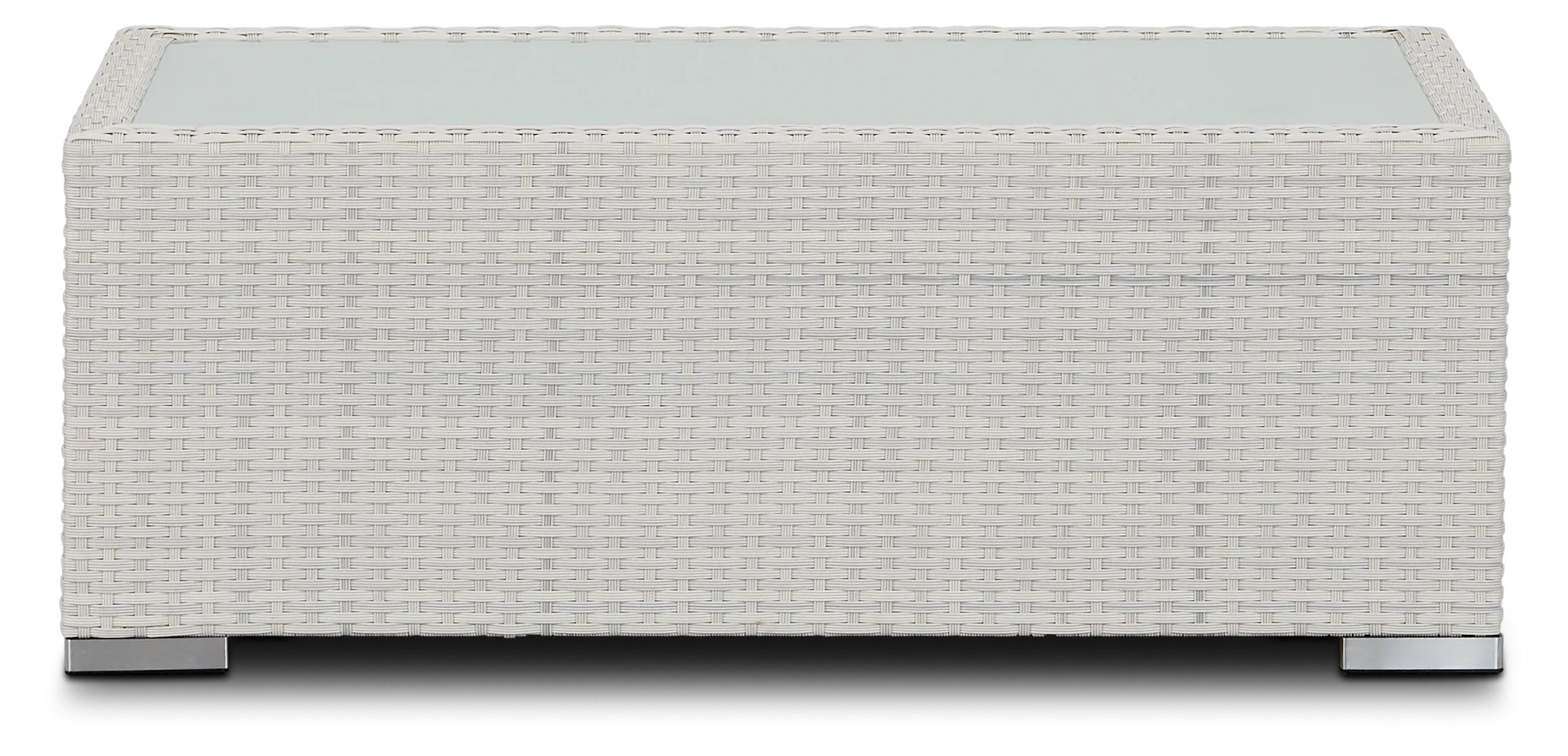 Biscayne White Rect Coffee Table