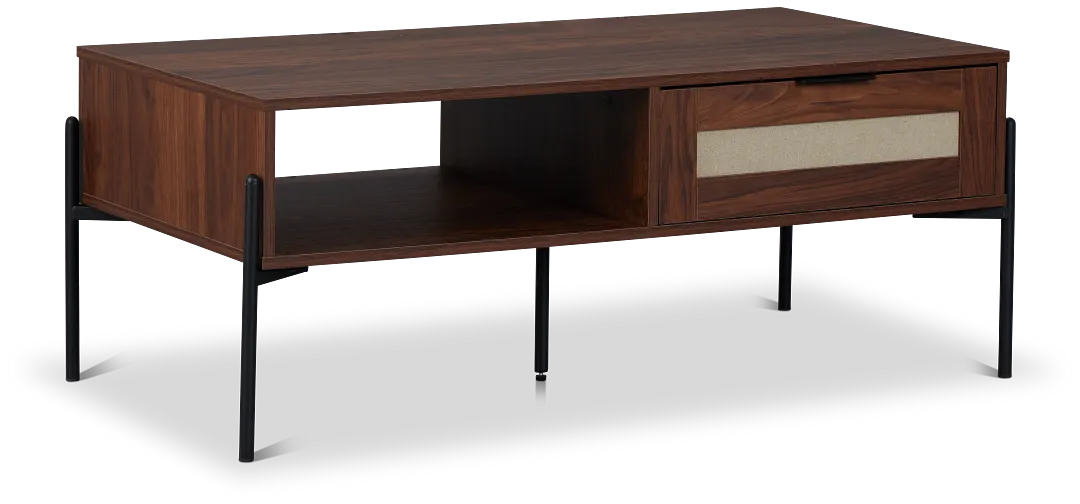 Walker Dark Tone 1-drawer Coffee Table