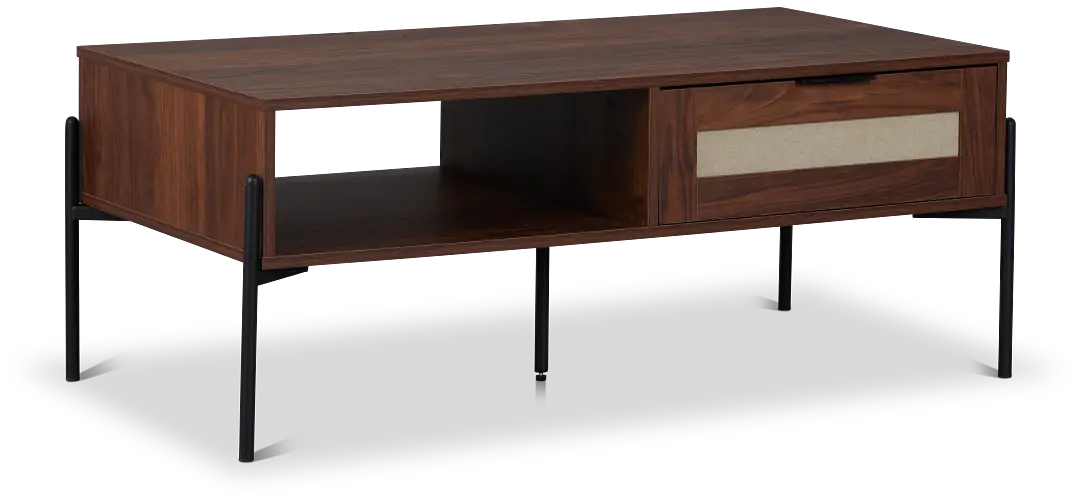 Walker Dark Tone 1-drawer Coffee Table Walker Dark Tone 1-drawer Coffee Table