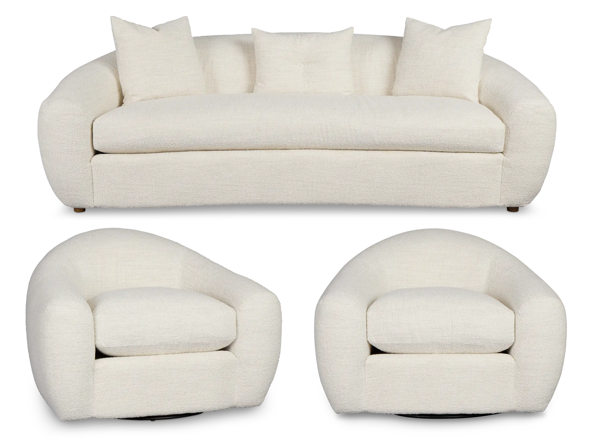 Kaya White Fabric Living Room Kaya White Fabric Living Room