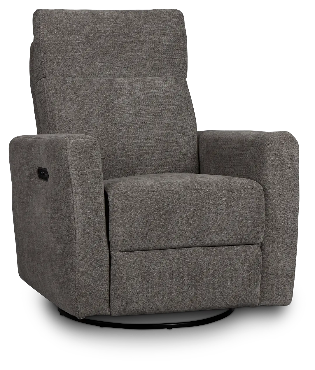 Rae Gray Fabric Power Swivel Glider Recliner Rae Gray Fabric Power Swivel Glider Recliner