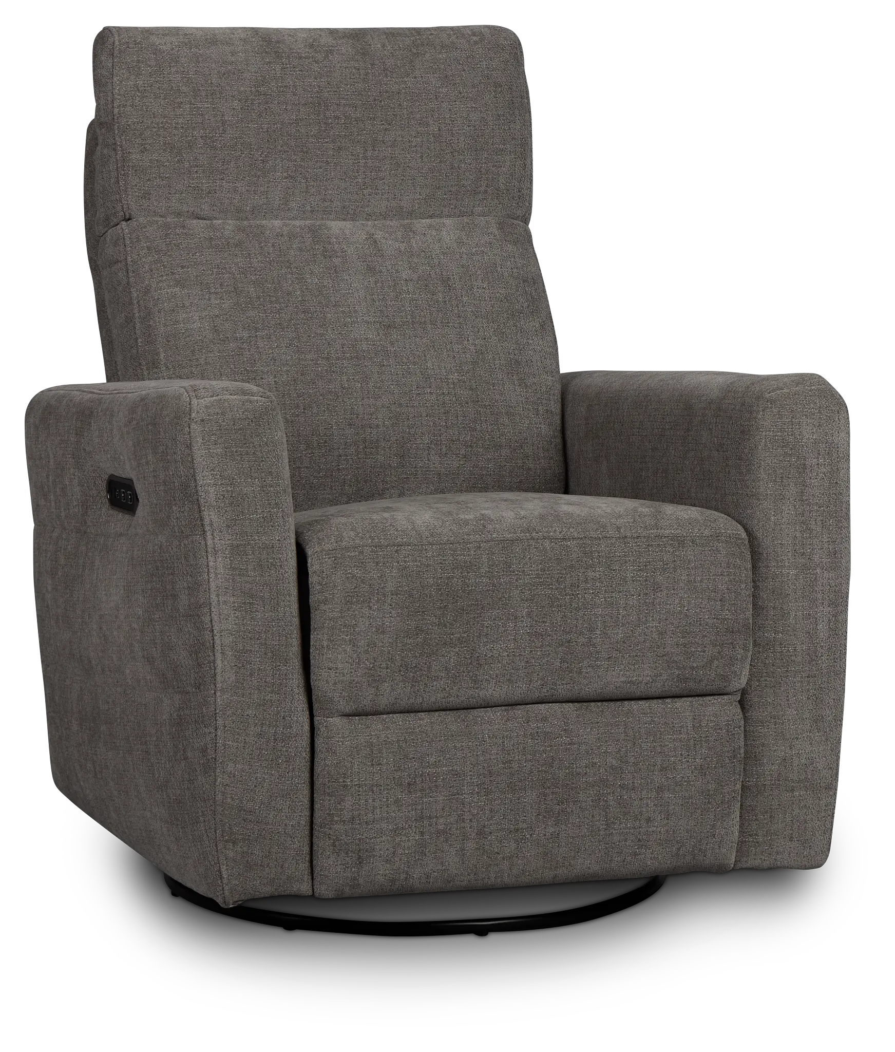 Rae Gray Fabric Power Swivel Glider Recliner Rae Gray Fabric Power Swivel Glider Recliner