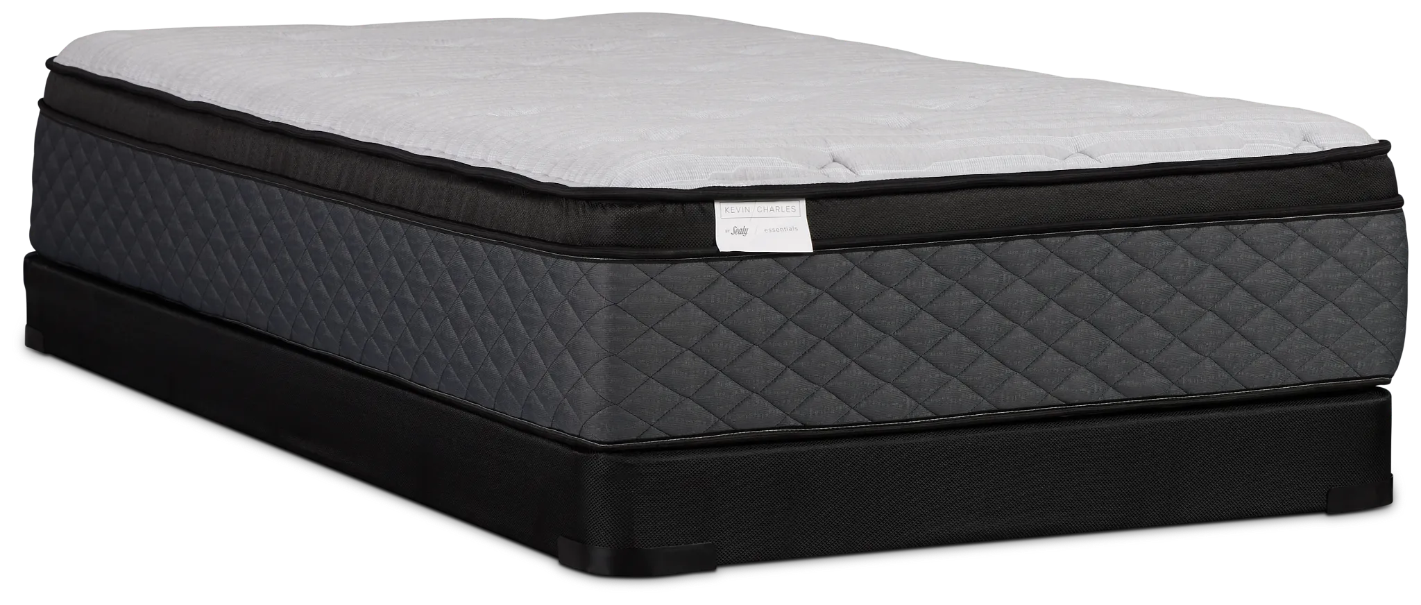 Kevin Charles By Sealy Essential Plush Low-profile Mattress Set