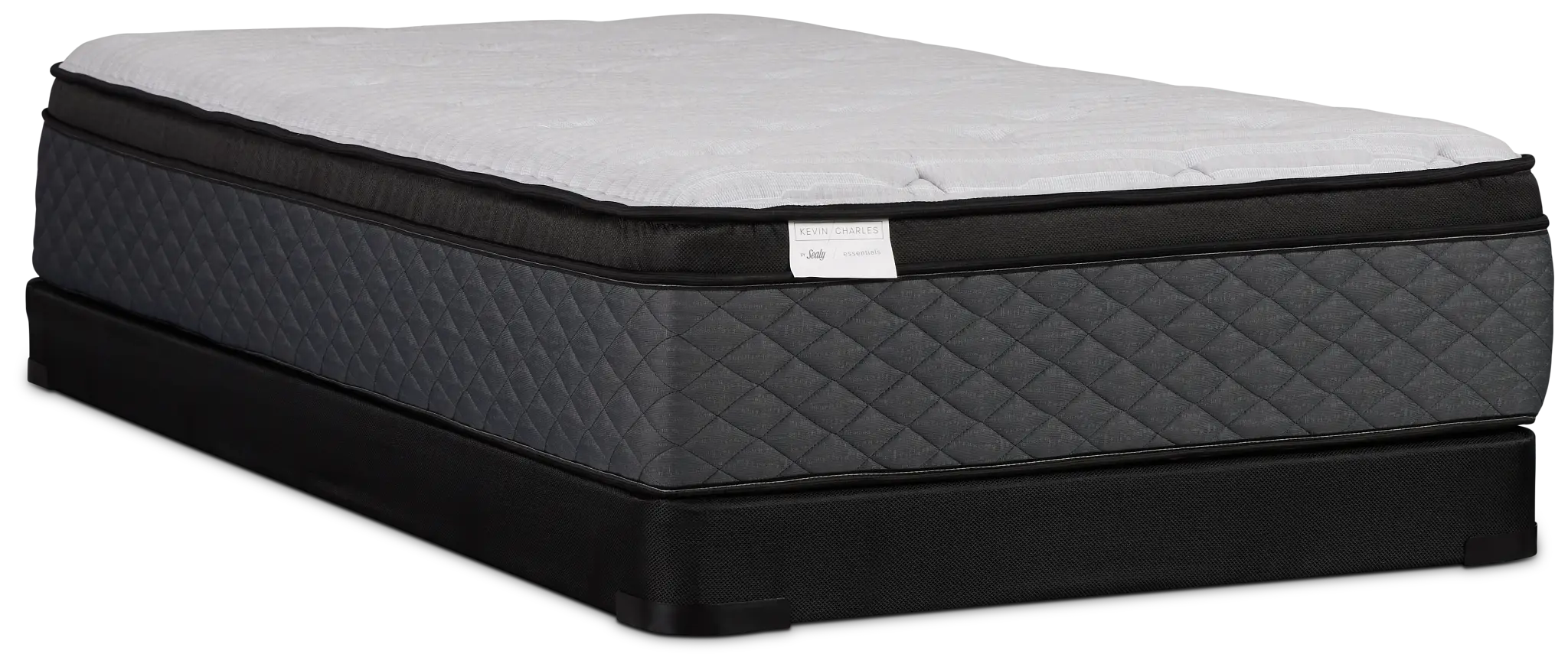 Kevin Charles By Sealy Essential Plush Low-profile Mattress Set Kevin Charles By Sealy Essential Plush Low-profile Mattress Set