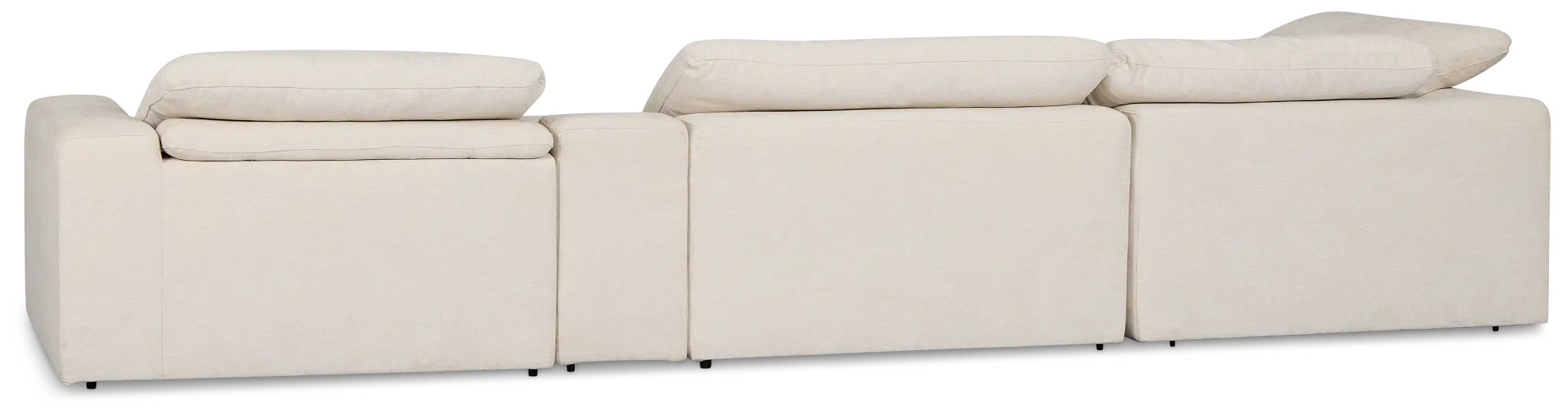 Drift Light Beige Fabric Small Left Bumper Power Reclining Sectional Drift Light Beige Fabric Small Left Bumper Power Reclining Sectional