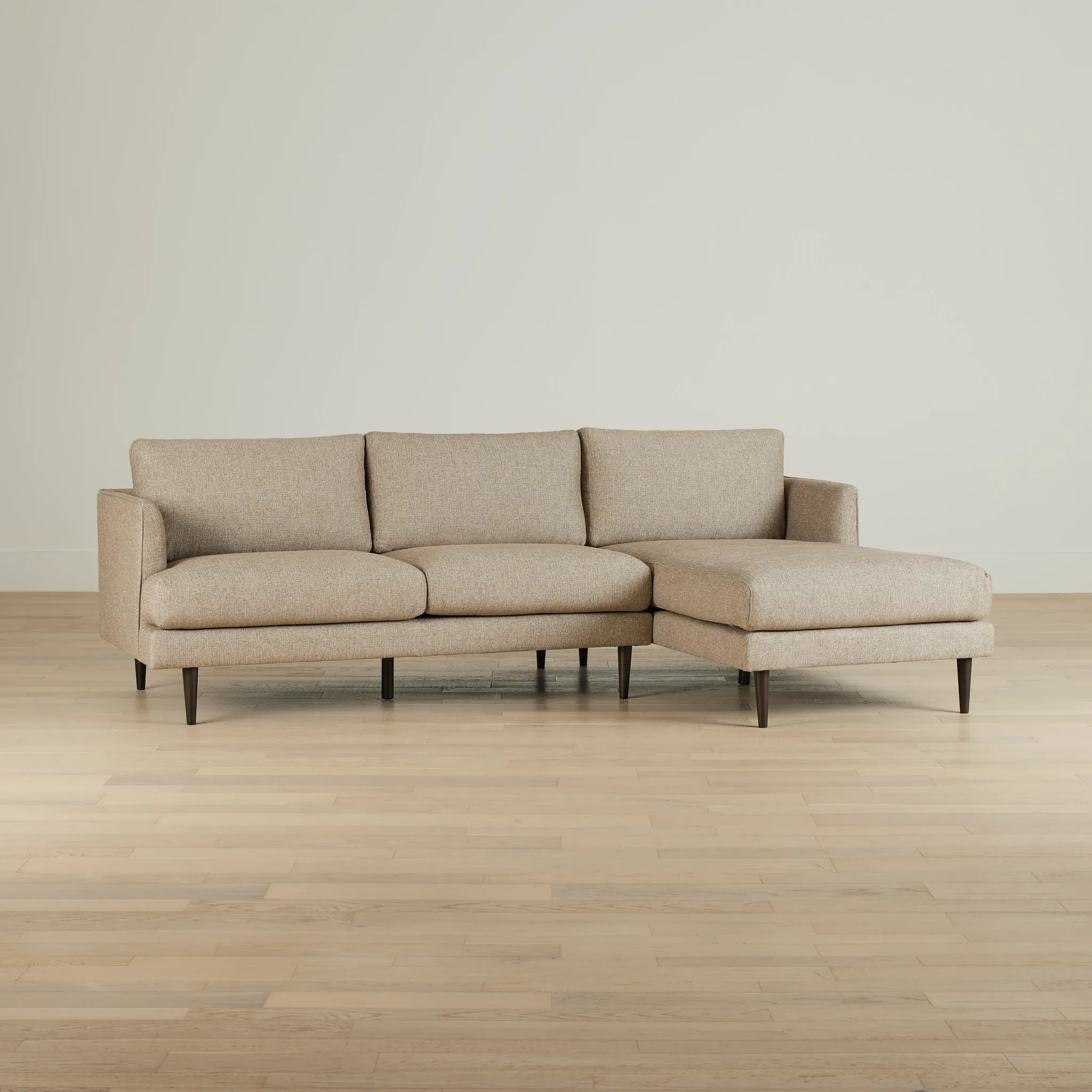 Easton Brown Fabric Right Chaise Sectional