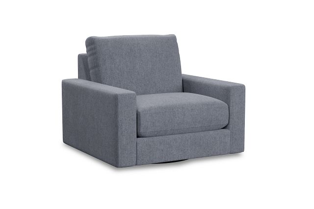 Edgewater Elevation Gray Swivel Chair