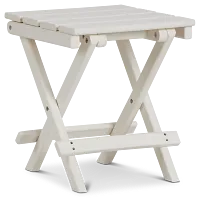 Cancun White End Table