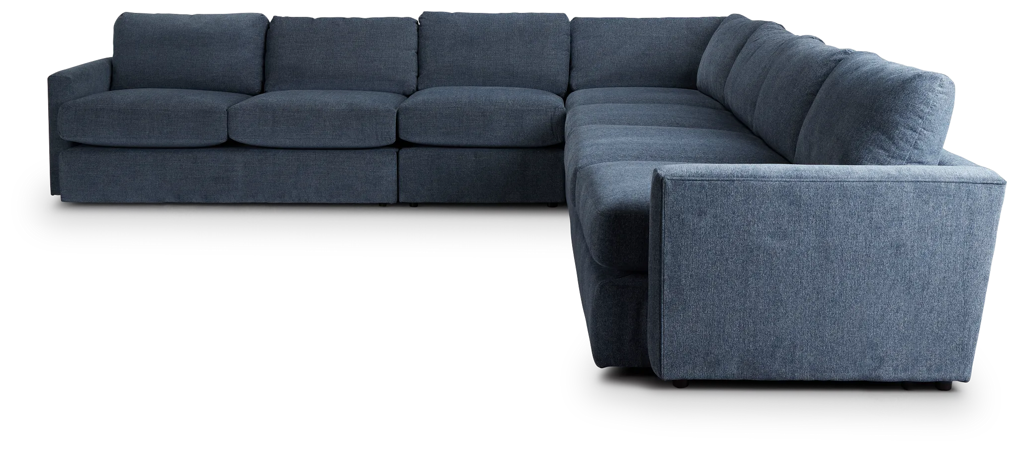 Noah Blue Fabric Large Two-arm Sectional