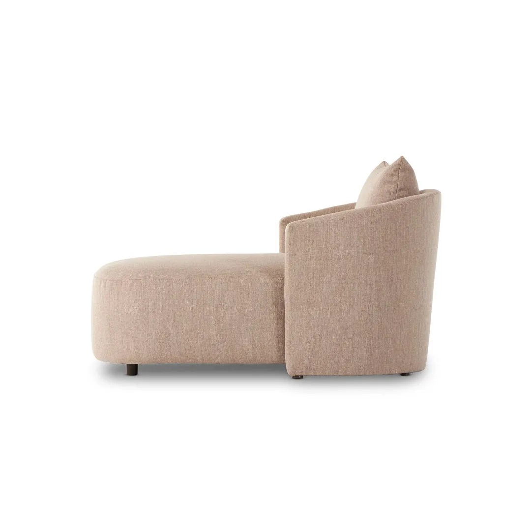 Four Hands Staci Beige Fabric Accent Chaise
