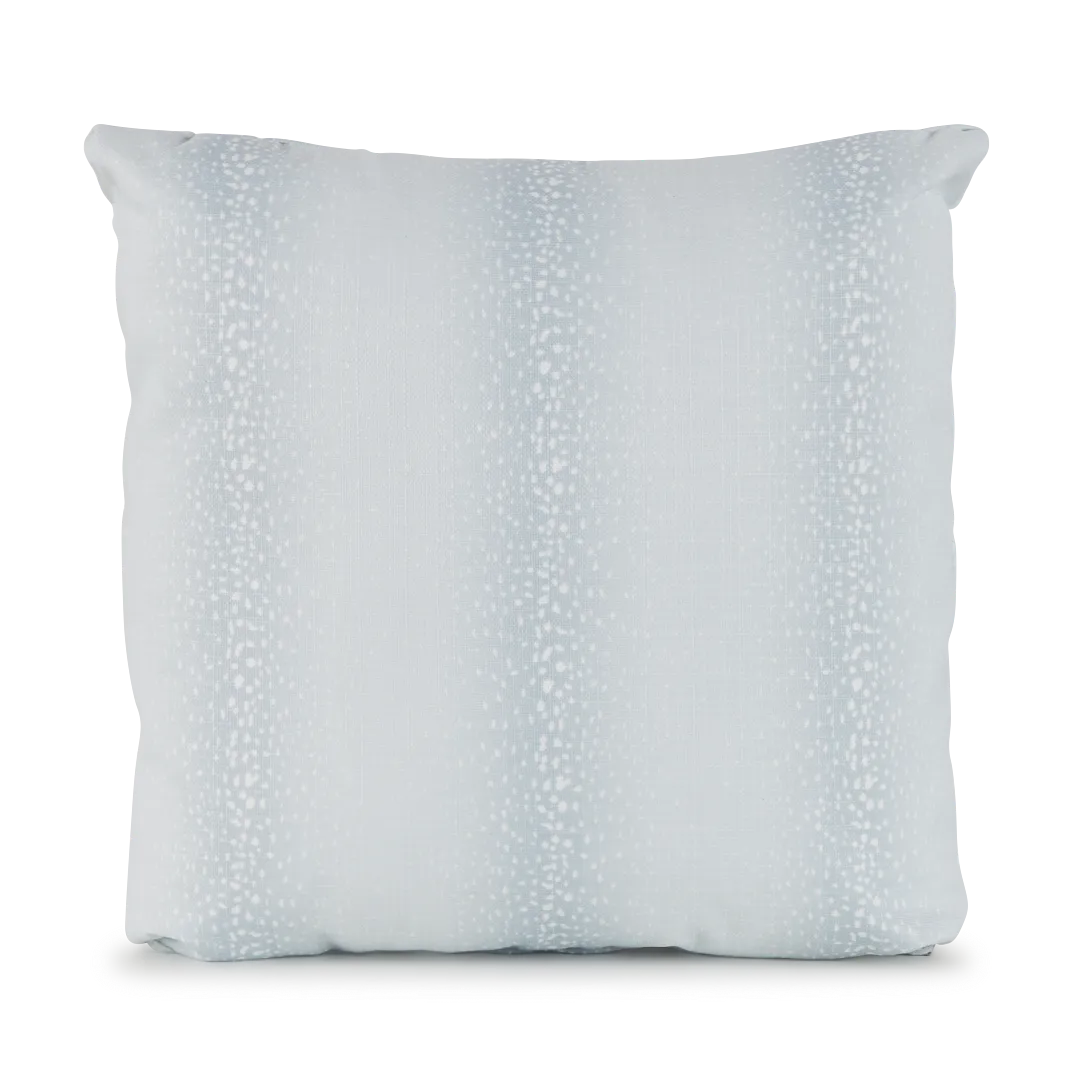 Antelope Light Blue 20" Indoor/outdoor Square Accent Pillow