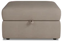 Citymod Beige Fabric Storage Ottoman
