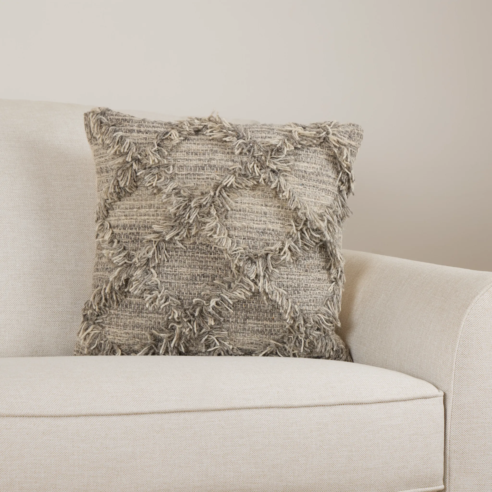 Jucar Light Gray Accent Pillow