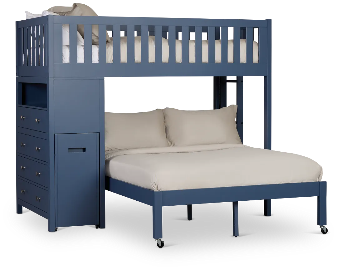 Charleston Dark Blue Loft Bed
