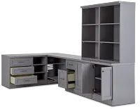 Newport Gray 5 Piece Desk