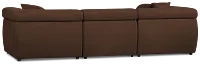 Aria Dark Brown Micro Immersive 5-piece Bumper Sectional W/2 Speakers