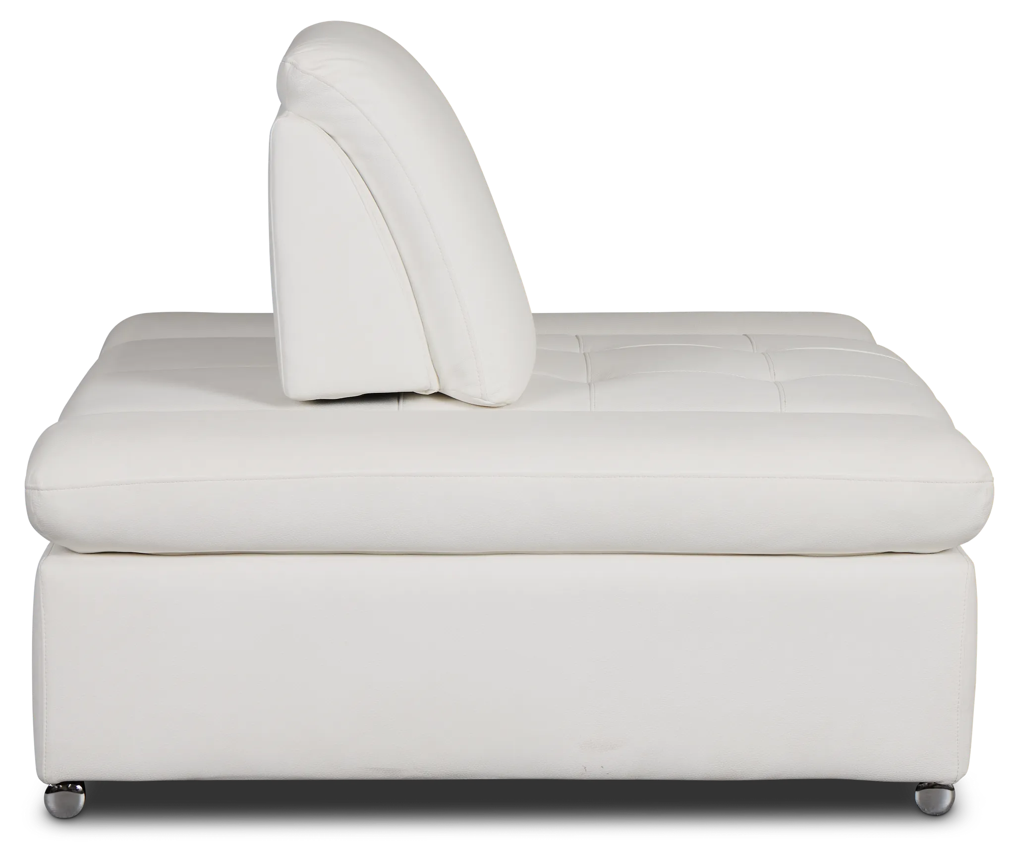 Eden White Micro Chair Pull-up Sleeper