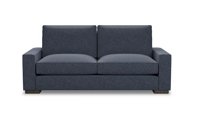 Edgewater Maguire Blue 84" Sofa W/ 2 Cushions