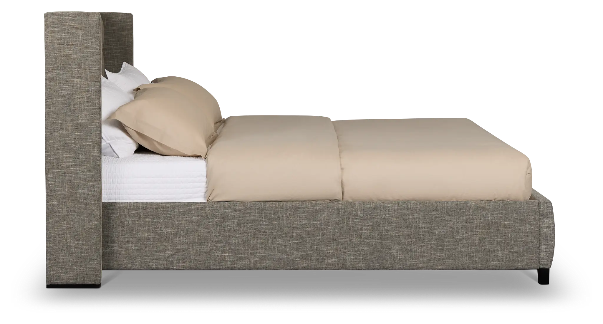 Chatham Gray Low Platform Bed Chatham Gray Low Platform Bed