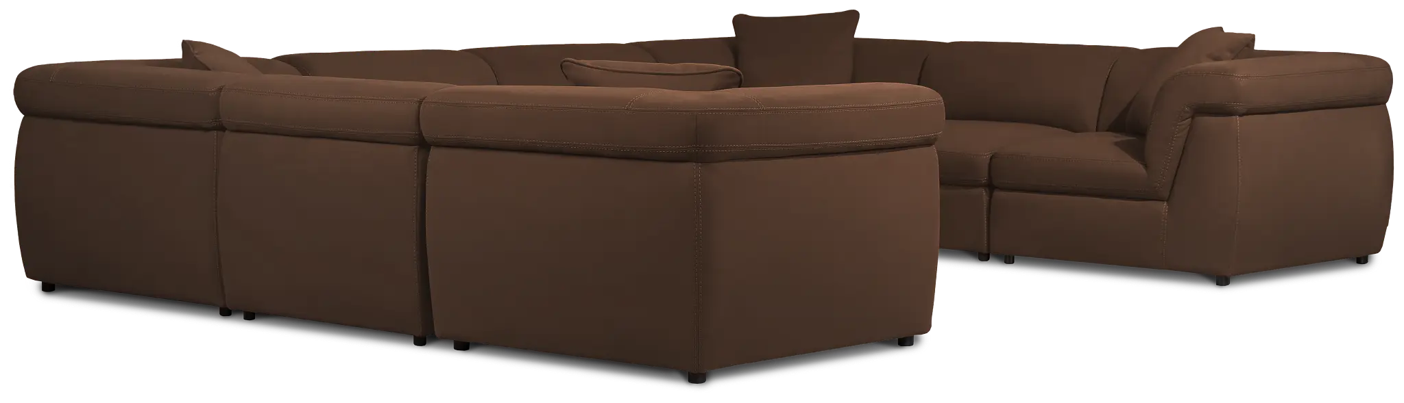 Aria Dark Brown Micro Immersive 8-piece Modular Sectional W/4 Speakers Aria Dark Brown Micro Immersive 8-piece Modular Sectional W/4 Speakers