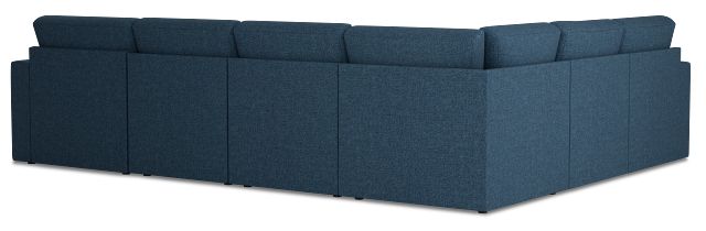 Citymod Blue Fabric Medium Right Chaise Sectional